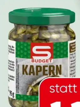 Spar S Budget Kapern Angebot