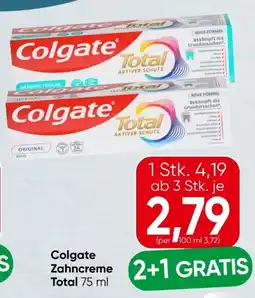 Spar Colgate Total Zahncreme Angebot