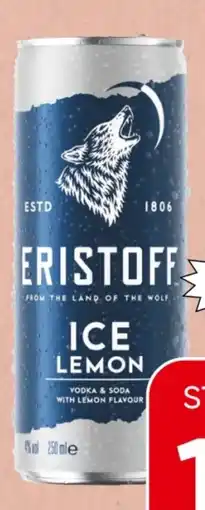 Spar Eristoff Ice Lemon Angebot