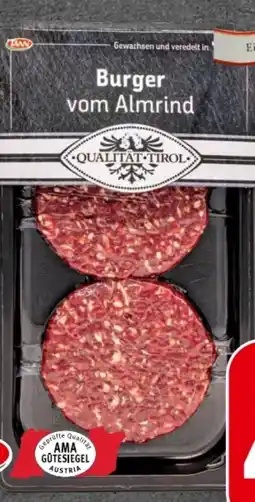 Spar Tann Burger vom Almrind Angebot