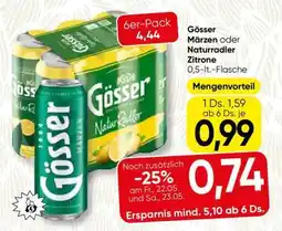 Spar GÖSSER MÄRZEN ODER NATURRADLER ZITRONE Angebot