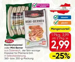 Spar Rostbratwürstel oder Mini Berner Angebot