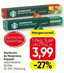 Spar Starbucks by Nespresso Kapseln Angebot