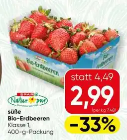 Spar SPAR Natur*pur süße Bio-Erdbeeren Angebot