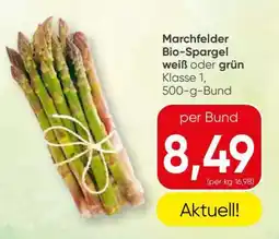 Spar Marchfelder Bio-Spargel Angebot