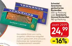 Spar Schenkel Zarenlachs geräuchertes Rückenfilet Angebot