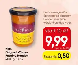 Spar Hink Original Wiener Paprika Henderl Angebot