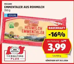 Hofer MILSANI EMMENTALER AUS ROHMILCH Angebot
