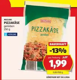Hofer MILSANI PIZZAKÄSE Angebot