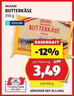 Hofer MILSANI BUTTERKÄSE Angebot