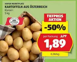 Hofer KARTOFFELN AUS ÖSTERREICH Angebot