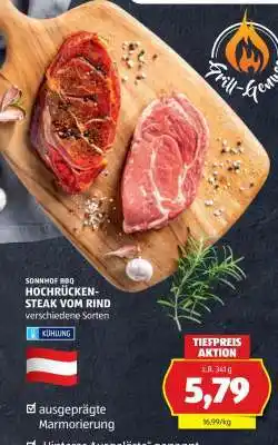 Hofer SONNHOF BBQ HOCHRÜCKEN-STEAK VOM RIND Angebot