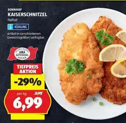 Hofer SONNHOF KAISERSCHNITZEL natur Angebot