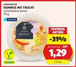 Hofer WONNEMEYER HUMMUS MIT FRUCHT Angebot