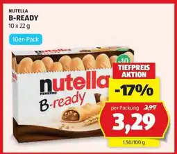 Hofer NUTELLA B-READY 10 x 22 g Angebot
