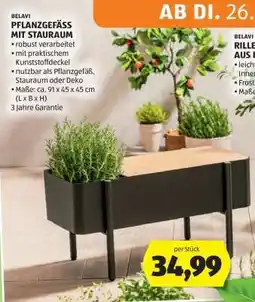 Hofer BELAVI PFLANZGEFÄSS MIT STAURAUM Angebot