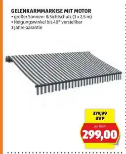 Hofer Gelenkarmmarkise mit Motor Angebot