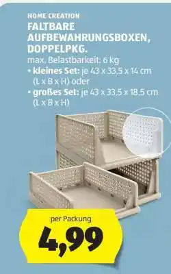 Hofer FALTBARE AUFBEWAHRUNGSBOXEN, DOPPELPKG Angebot