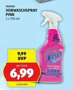 Hofer VANISH VORWASCHSPRAY PINK Angebot