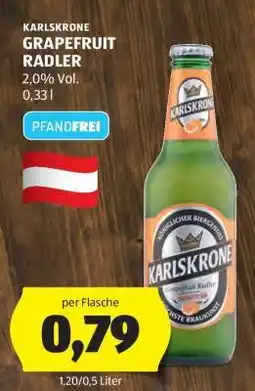 Hofer KARLSKRONE GRAPEFRUIT RADLER Angebot