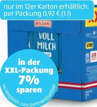 Hofer Milsani Haltbare Vollmilch Angebot