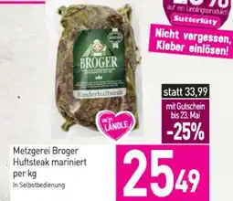 Sutterlüty Metzgerei broger huftsteak mariniert Angebot