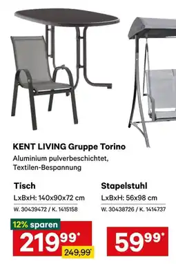 Lagerhaus KENT LIVING Gruppe Torino Angebot