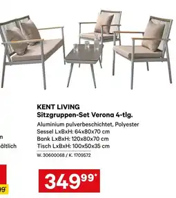 Lagerhaus Kent living sitzgruppen-set verona 4-tlg Angebot
