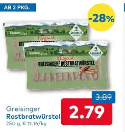 T&G Greisinger Rostbratwürstel T&G Angebot