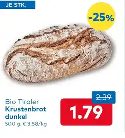 T&G Bio Tiroler Krustenbrot dunkel T&G Angebot