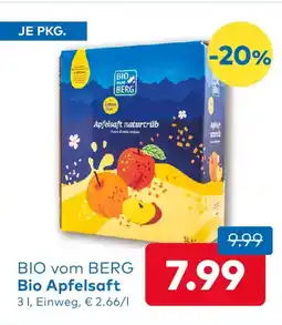 T&G BIO vom BERG Bio Apfelsaft Angebot