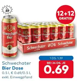 T&G Schwechater bier dose Angebot