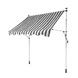 Hellweg Klemmmarkise 106798 grau/weiß HELLWEG Angebot