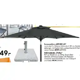 Hellweg Sonnenschirm „LIFE 180 Lift“, anthrazit 659739 HELLWEG Angebot