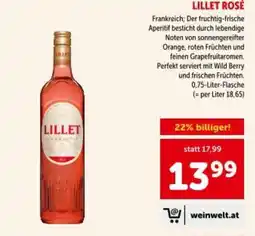 Interspar Lillet rosé Angebot