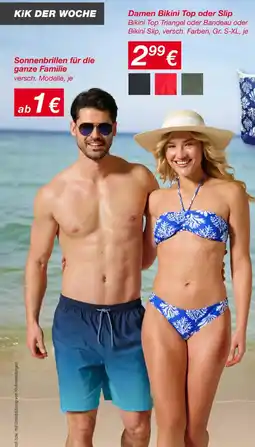 KiK Damen Bikini Top oder Slip Angebot