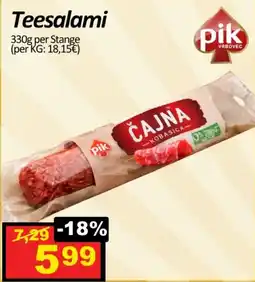 Wurstico Teesalami Angebot