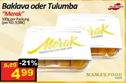 Wurstico Baklava oder tulumba "merak" Angebot