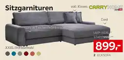 XXXLutz Ecksofa mit Cord-Bezug Angebot
