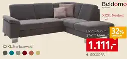 XXXLutz Ecksofa mit Cord-Bezugwahl Angebot