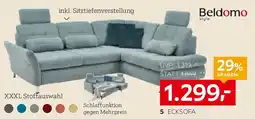 XXXLutz Ecksofa mit Webstoffbezug Angebot