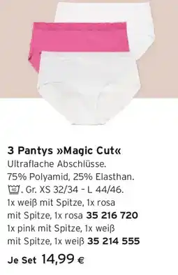 Tchibo Eduscho 3 pantys magic cut Angebot
