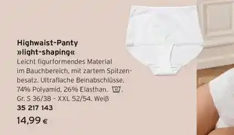 Tchibo Eduscho Highwaist-Panty light-shaping Angebot