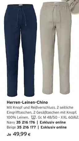 Tchibo Eduscho Herren-Leinen-Chino Angebot