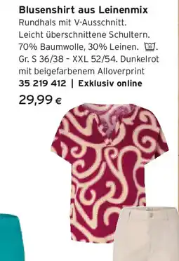 Tchibo Eduscho Blusenshirt aus leinenmix Angebot