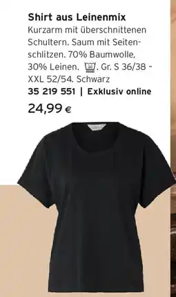 Tchibo Eduscho Shirt aus leinenmix Angebot
