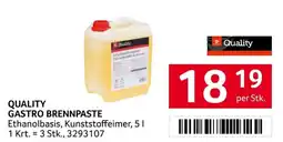 Transgourmet Quality gastro brennpaste Angebot