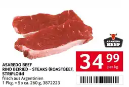 Transgourmet Asaredo beef rind beiried - steaks (roastbeef, striploin) Angebot