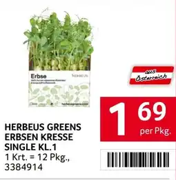 Transgourmet Herbeus greens erbsen kresse single Angebot