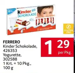 Transgourmet FERRERO Kinder Schokolade Angebot
